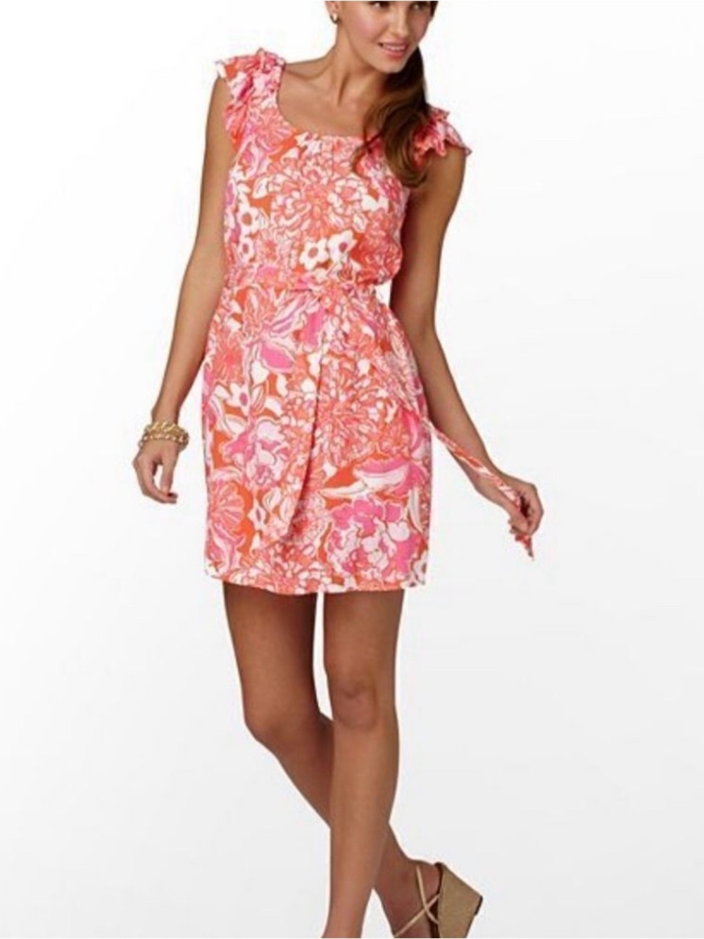 Lilly Pulitzer Maya Dress Tango Orange XS